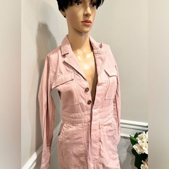 NWT Madewell x MN Dye Studio Denim Patch-Pocket Mini Dress - Picture 6 of 7